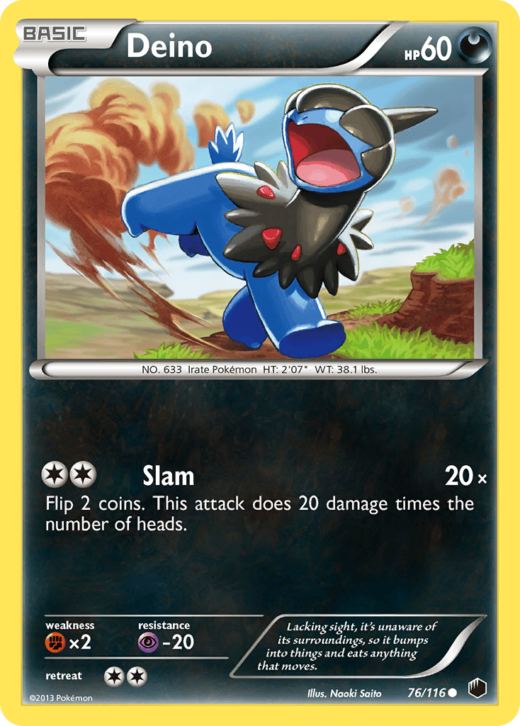 Carta Pokémon Deino 76