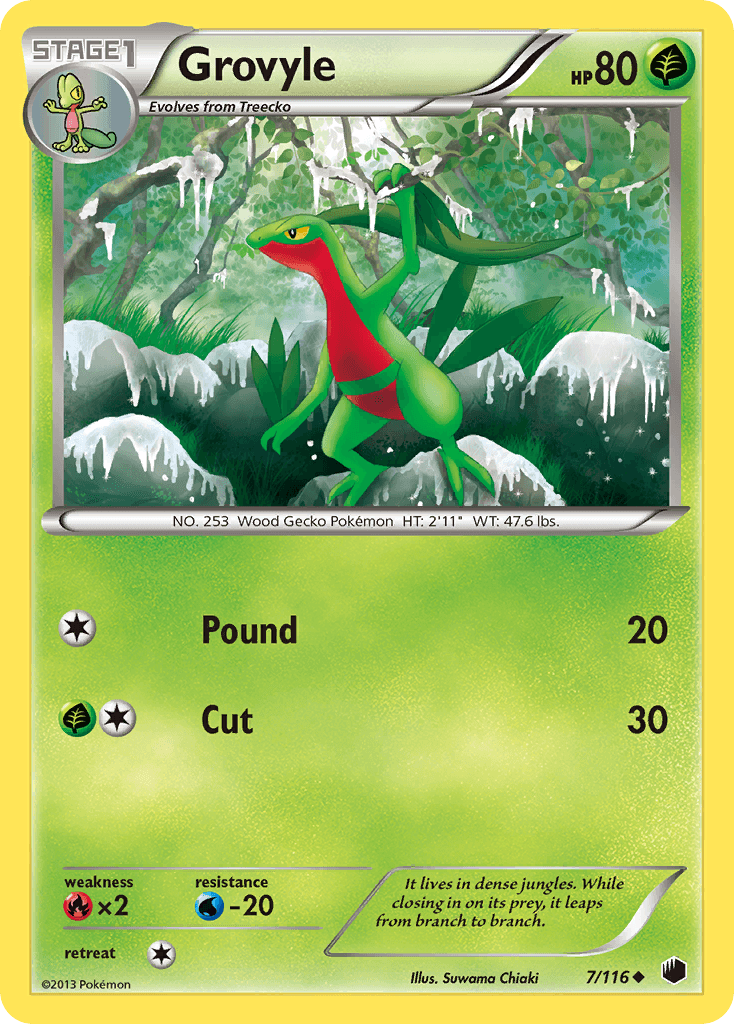 Carta Pokémon Grovyle 7