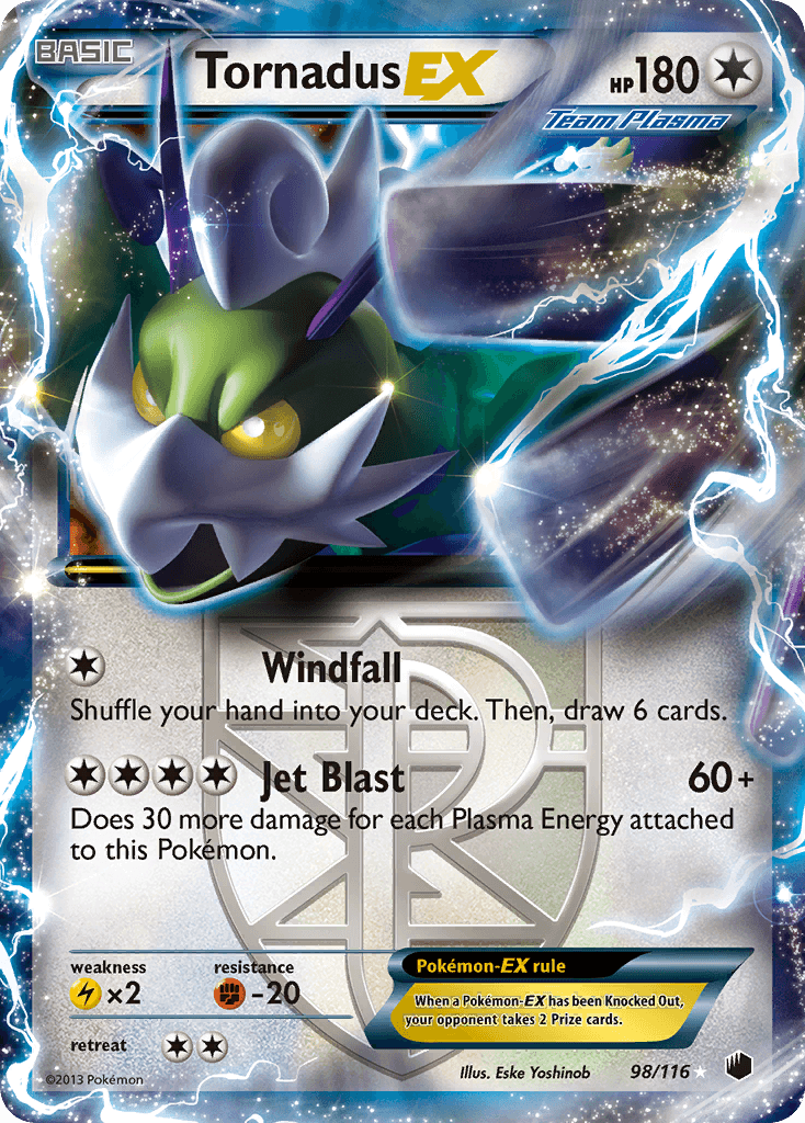 Carta Pokémon Tornadus-EX 98