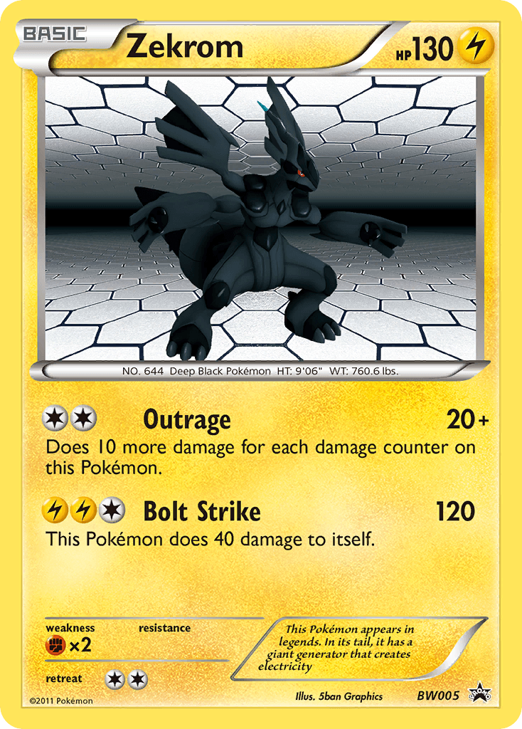 Carta Pokémon Zekrom BW005