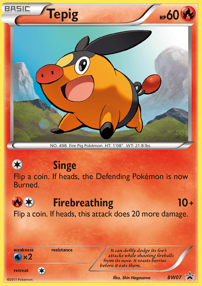 Carta Pokémon Tepig BW07