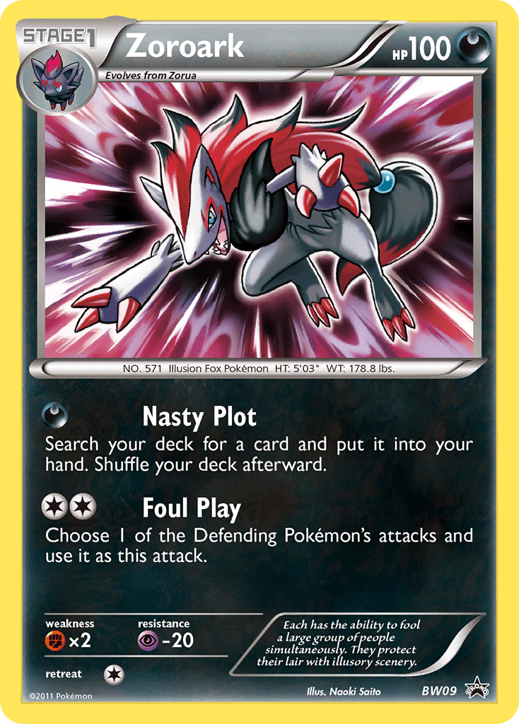 Carta Pokémon Zoroark BW09