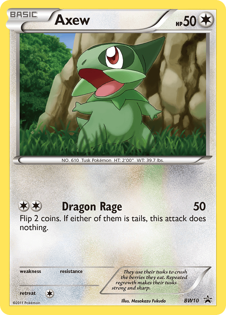 Carta Pokémon Axew BW10