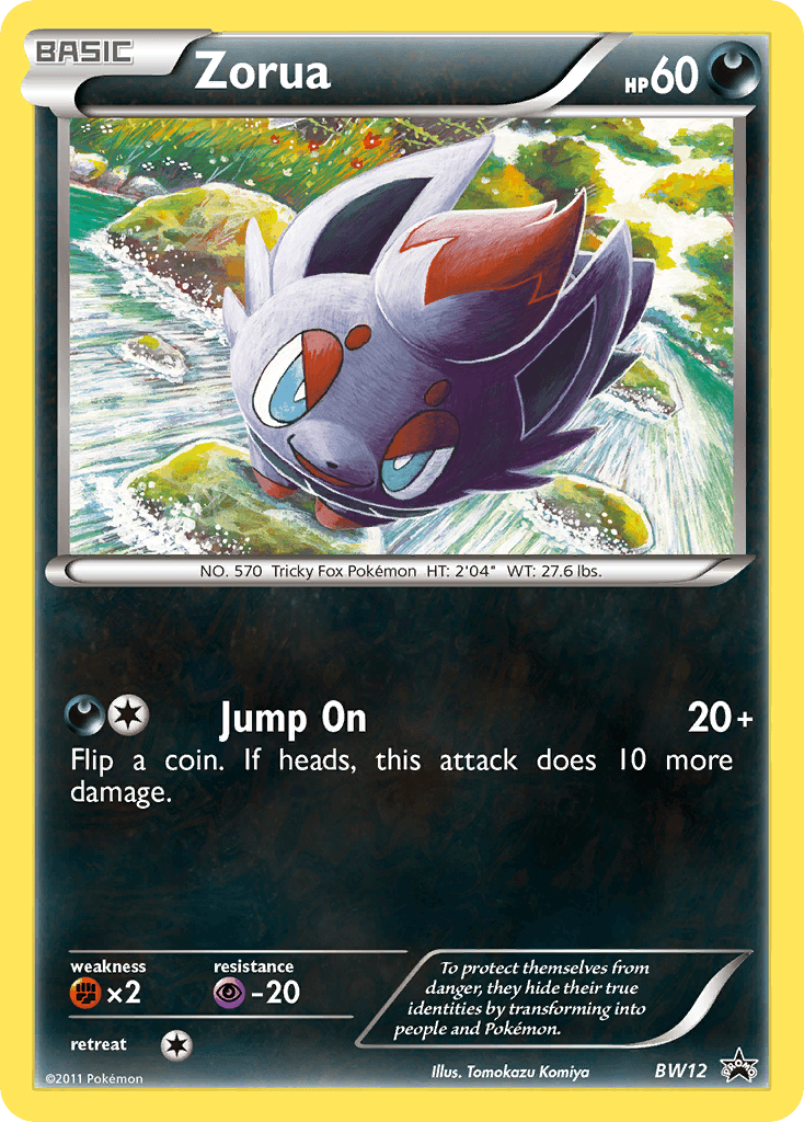 Carta Pokémon Zorua BW12