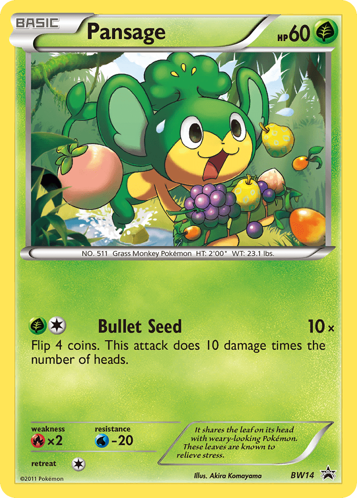 Carta Pokémon Pansage BW14