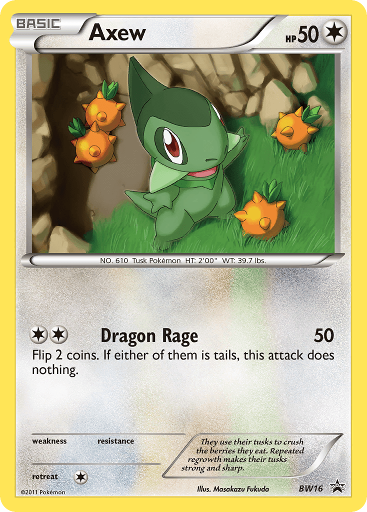 Carta Pokémon Axew BW16