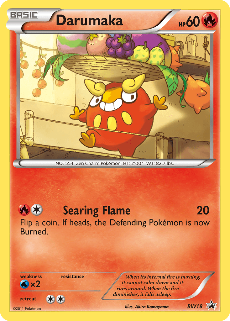 Carta Pokémon Darumaka BW18