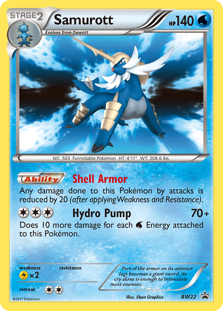 Carta Pokémon Samurott BW22