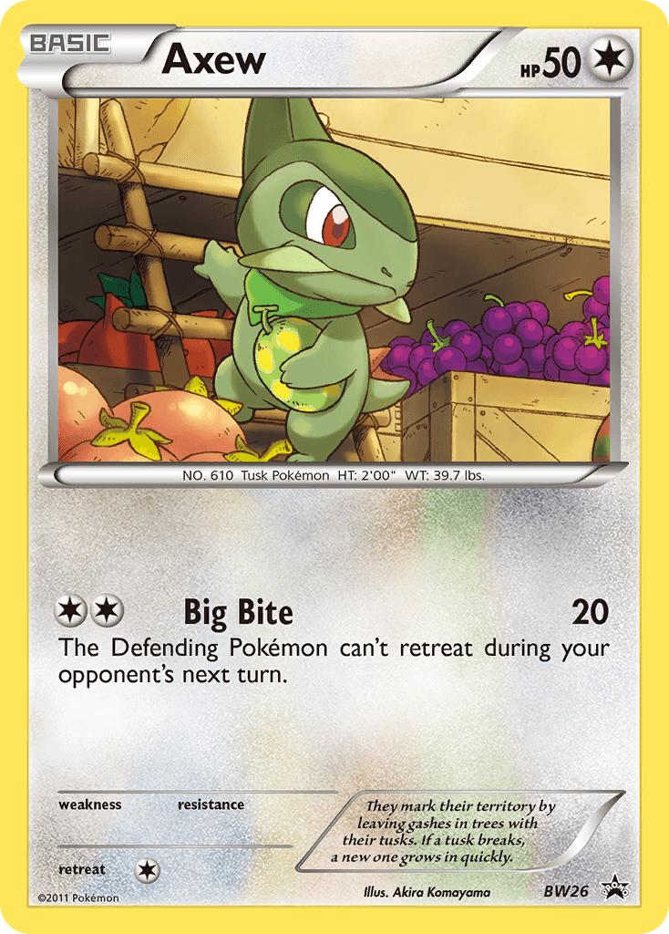 Carta Pokémon Axew BW26