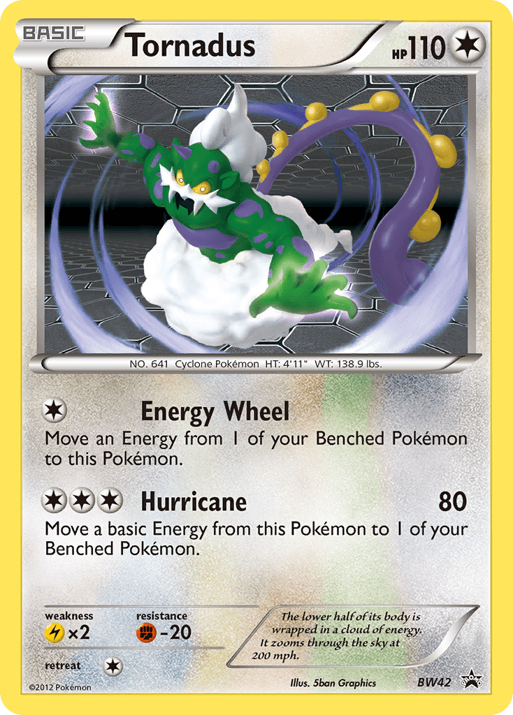 Carta Pokémon Tornadus BW42