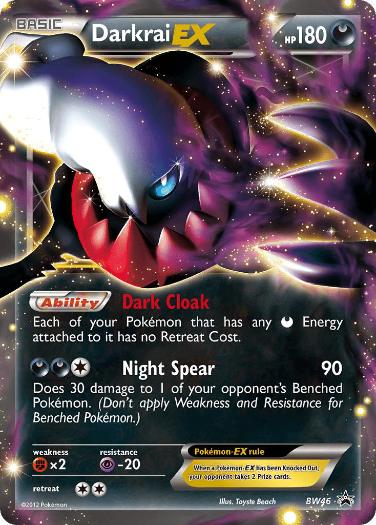 Carta Pokémon Darkrai-EX BW46
