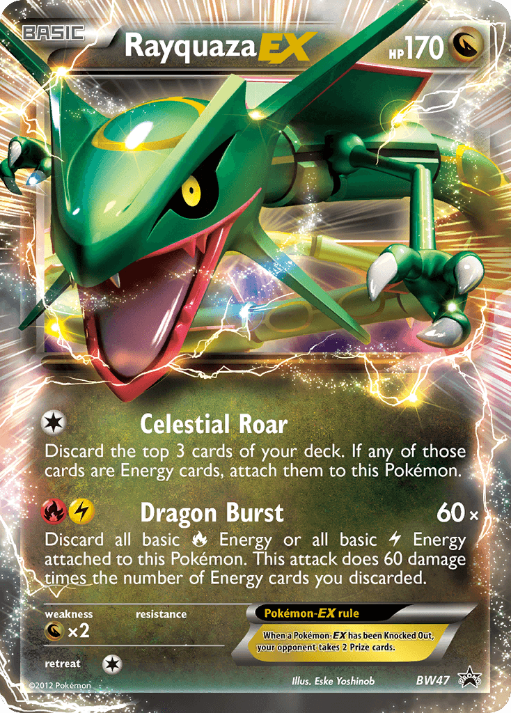Carta Pokémon Rayquaza-EX BW47