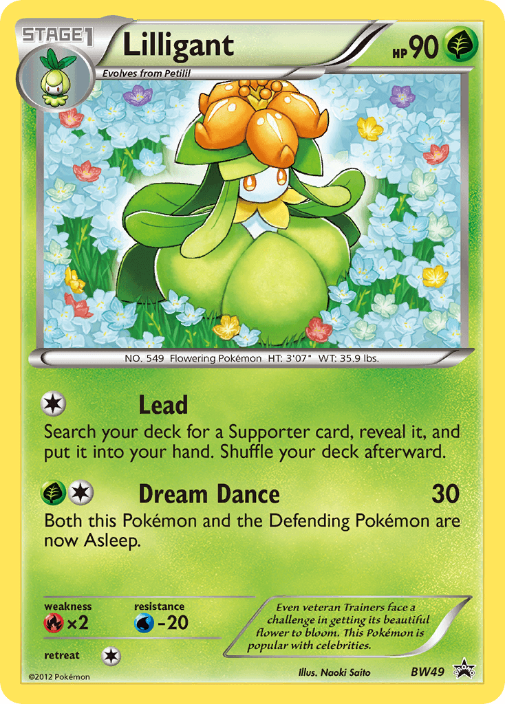 Carta Pokémon Lilligant BW49