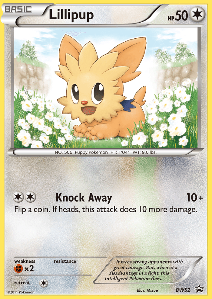 Carta Pokémon Lillipup BW52