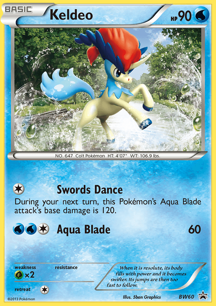 Carta Pokémon Keldeo BW60