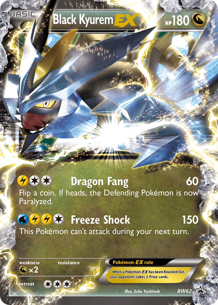 Carta Pokémon Black Kyurem-EX BW62