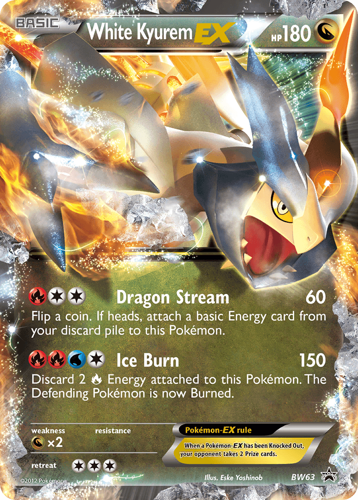 Carta Pokémon White Kyurem-EX BW63