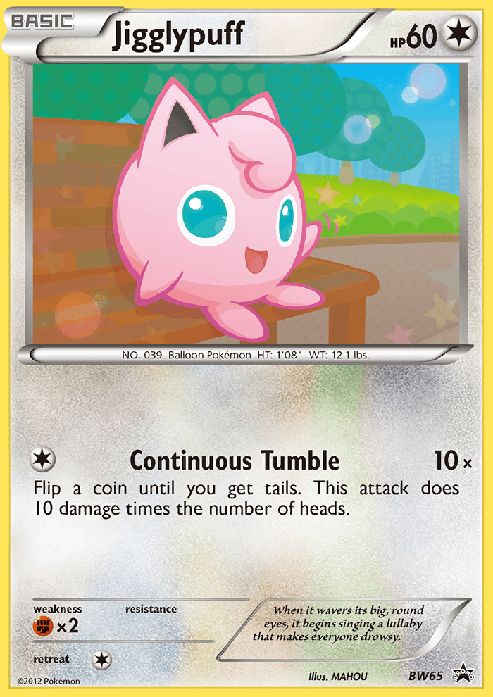 Carta Pokémon Jigglypuff BW65