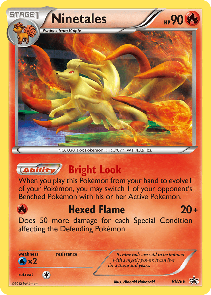 Carta Pokémon Ninetales BW66