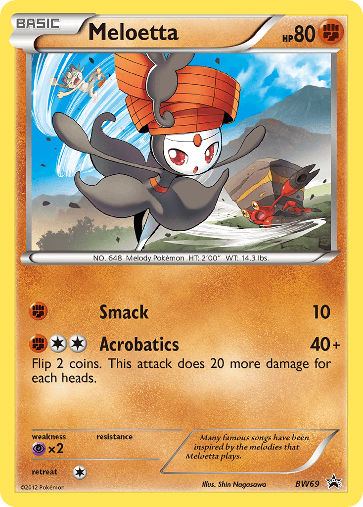 Carta Pokémon Meloetta BW69