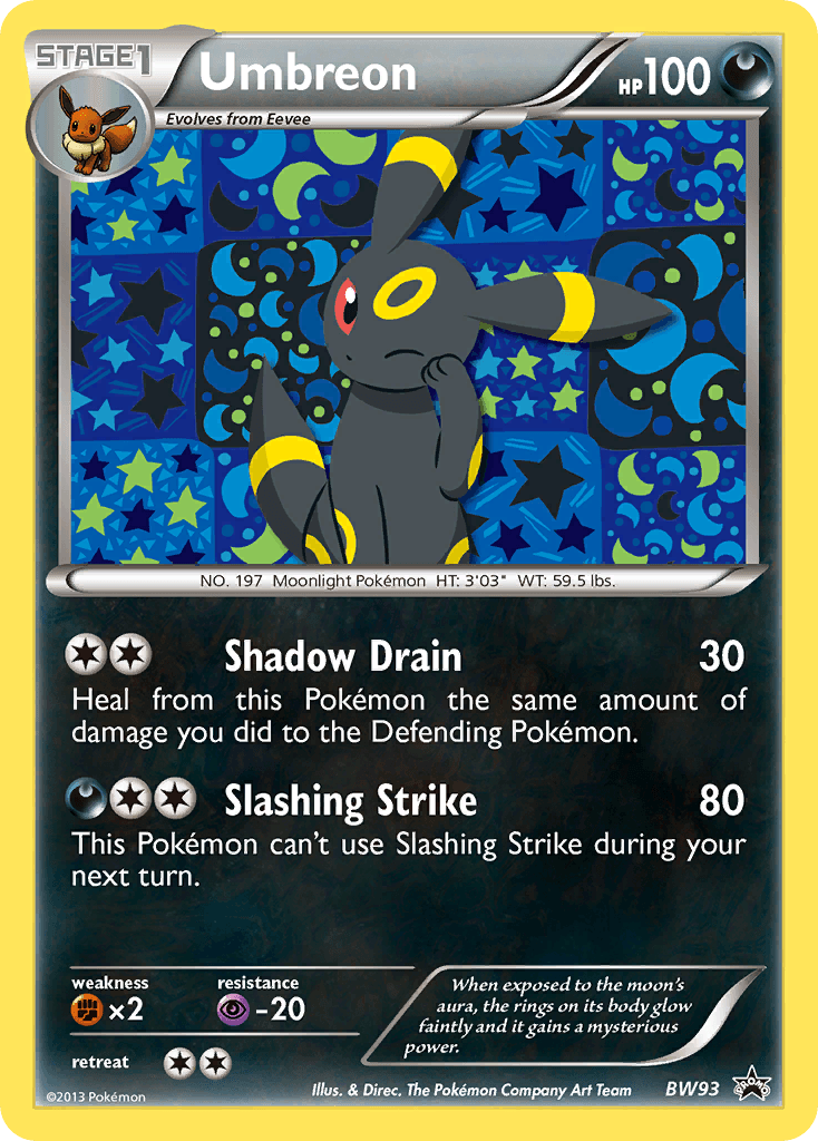 Carta Pokémon Umbreon BW93