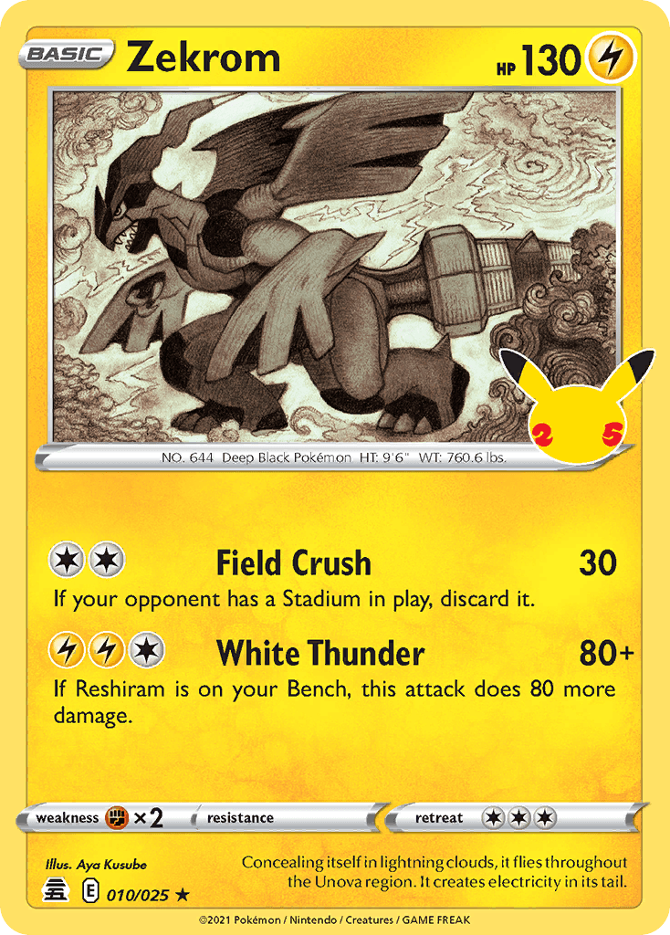 Carta Pokémon Zekrom 10