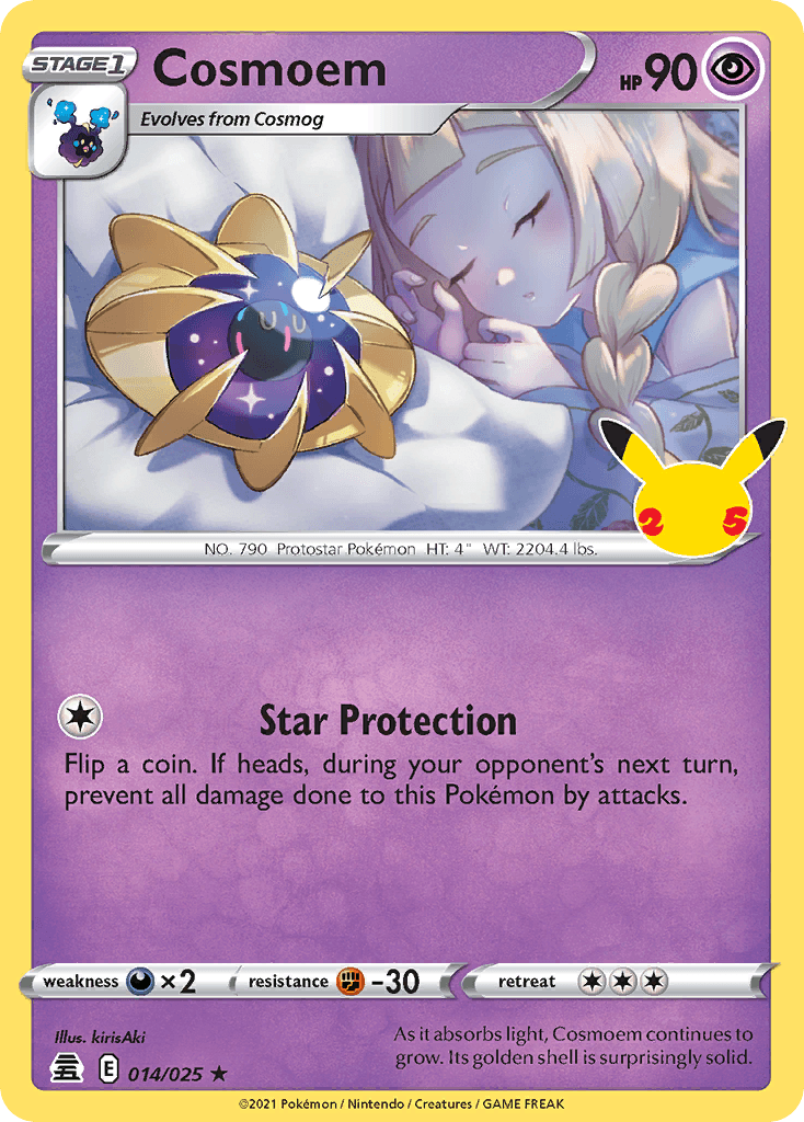 Carta Pokémon Cosmoem 14 de Celebrations