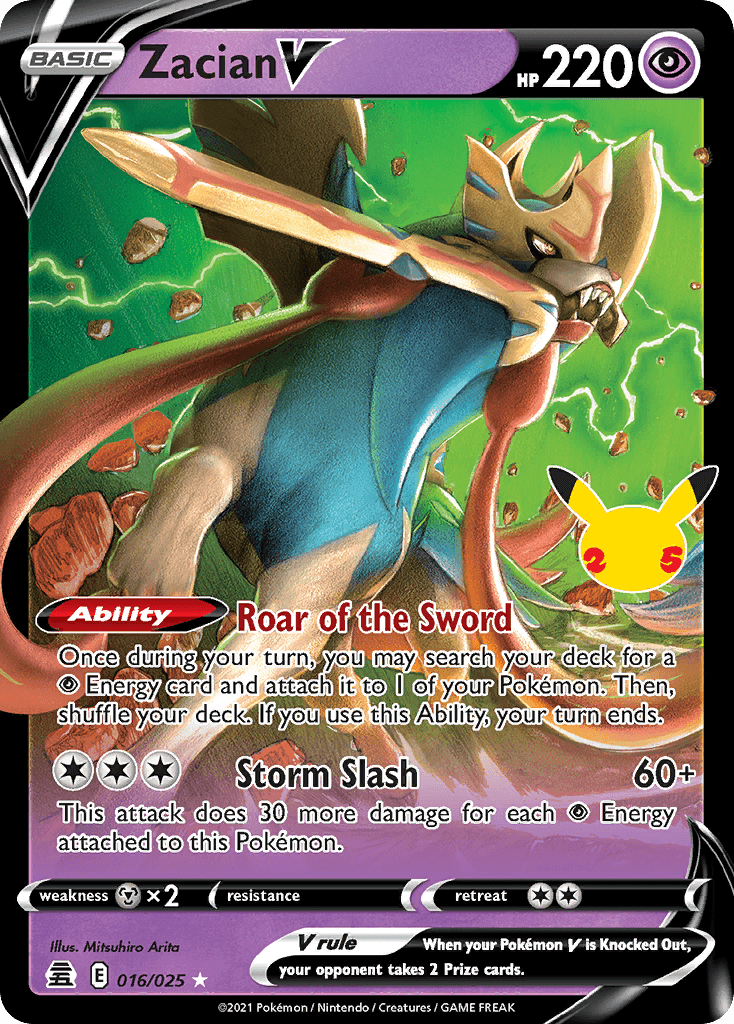 Carta Pokémon Zacian V 16