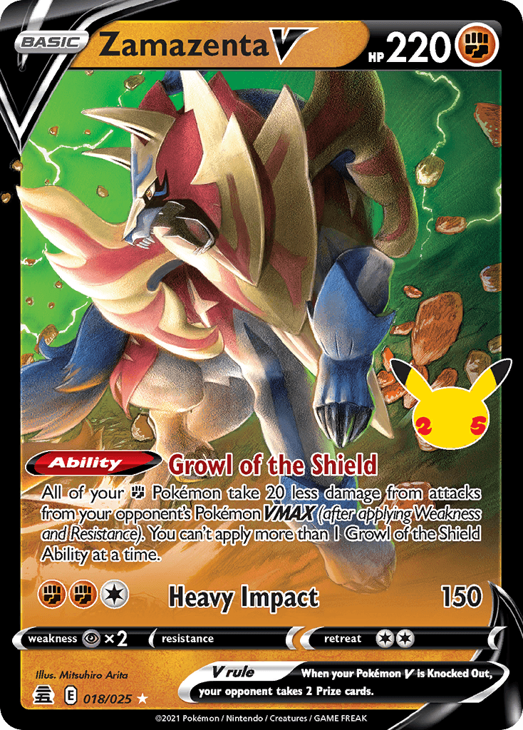 Carta Pokémon Zamazenta V 18