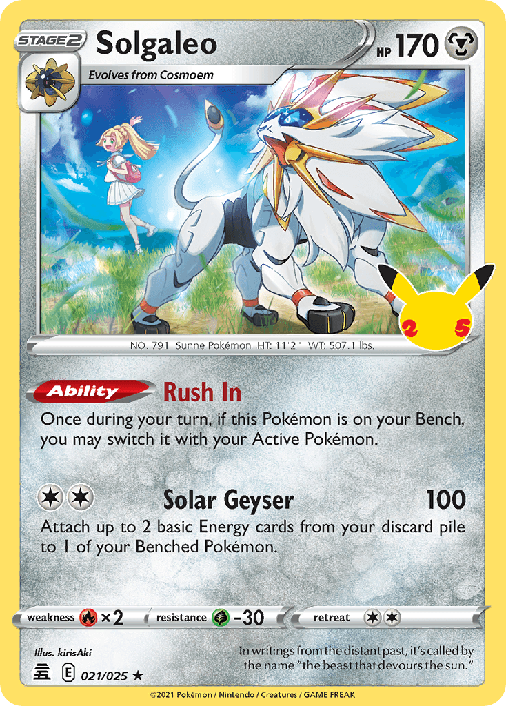 Carta Pokémon Solgaleo 21