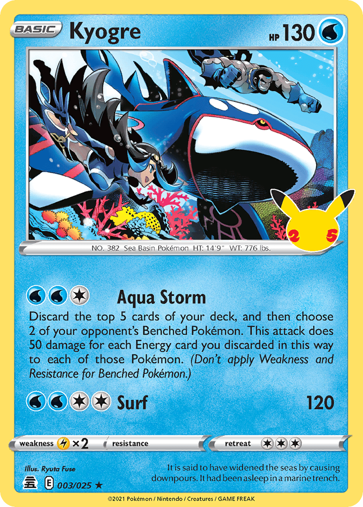 Carta Pokémon Kyogre 3