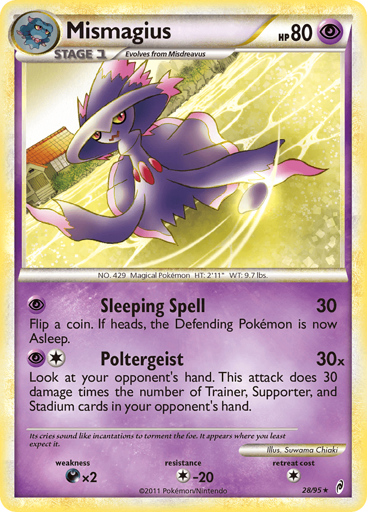 Carta Pokémon Mismagius 28
