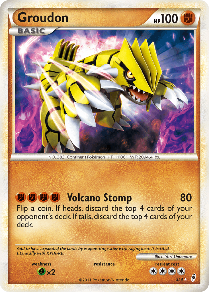 Carta Pokémon Groudon SL4