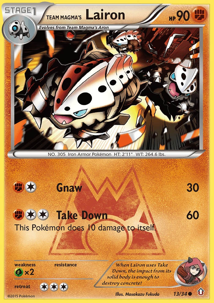 Carta Pokémon Team Magma's Lairon 13