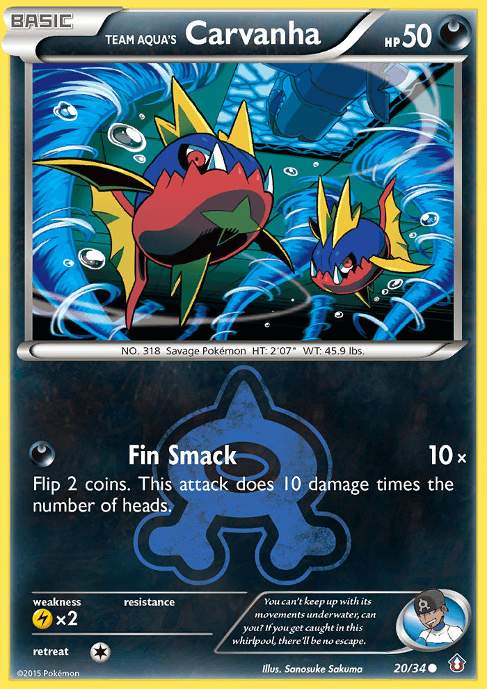 Carta Pokémon Team Aqua's Carvanha