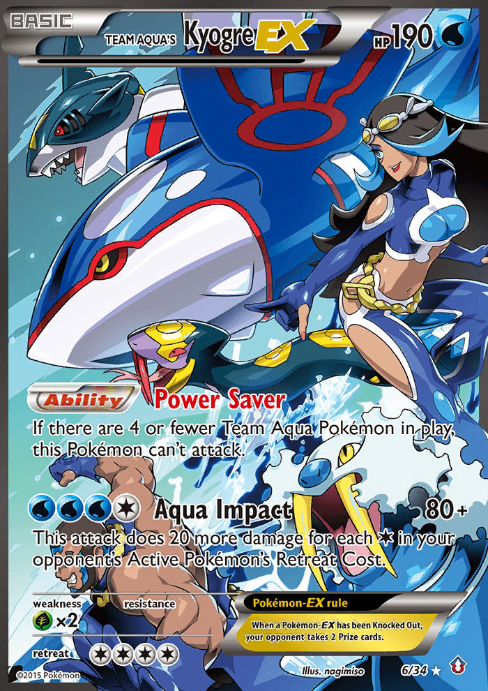 Carta Pokémon Team Aqua's Kyogre-EX 6