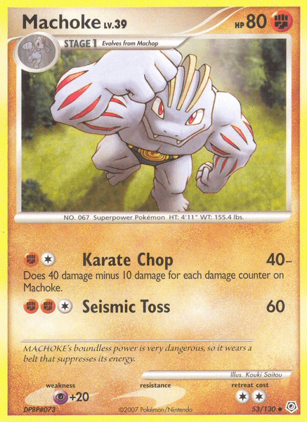 Carta Pokémon Machoke 53