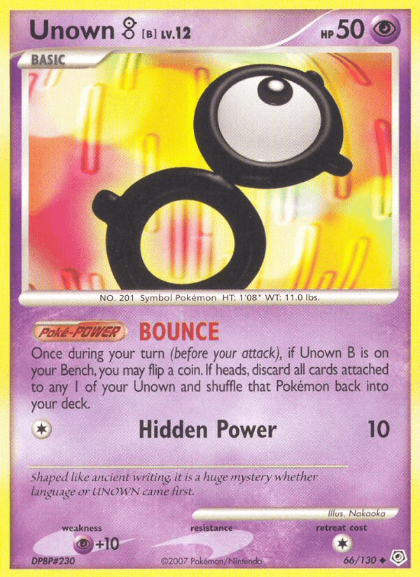 Carta Pokémon Unown [B]