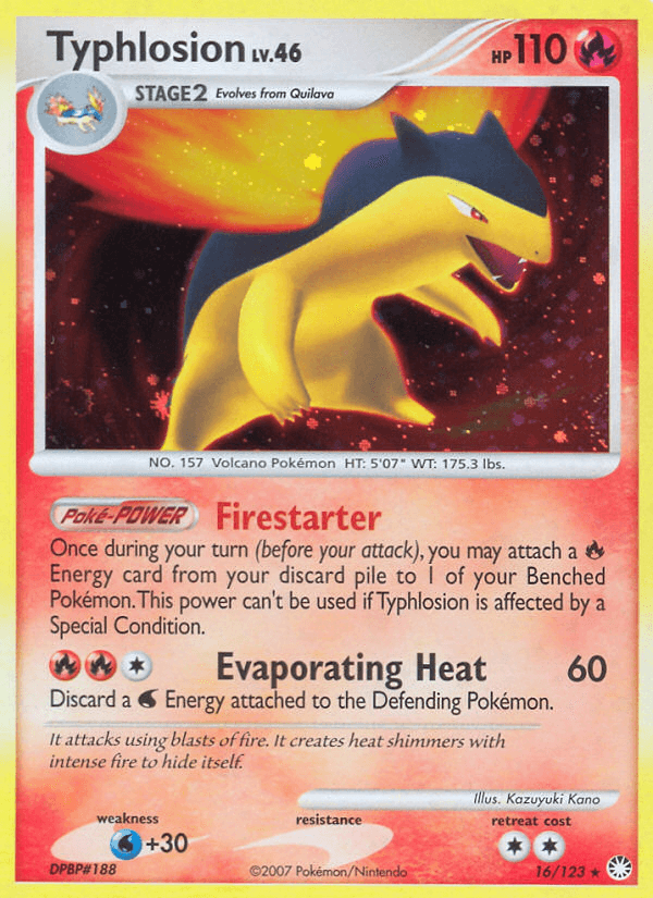 Carta Pokémon Typhlosion 16