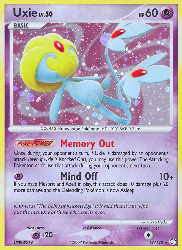 Carta Pokémon Uxie 18
