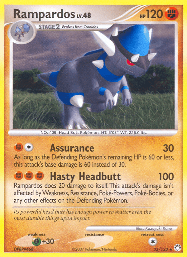 Carta Pokémon Rampardos 33
