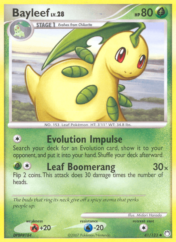 Carta Pokémon Bayleef 41