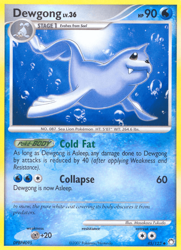 Carta Pokémon Dewgong 45