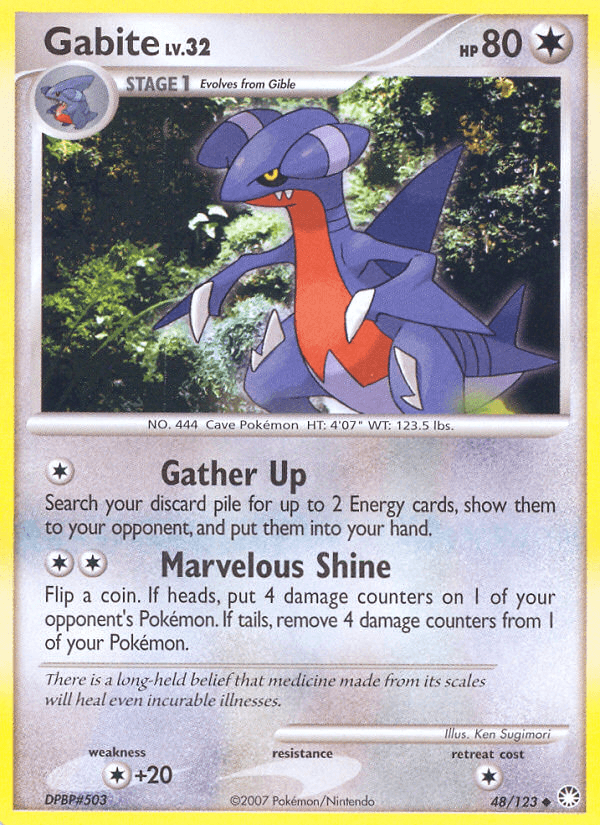 Carta Pokémon Gabite 48