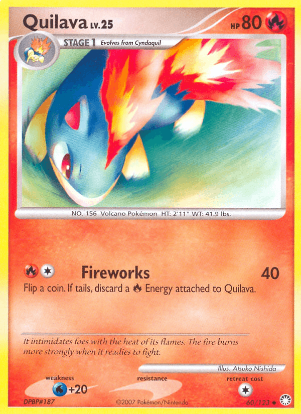 Carta Pokémon Quilava 60
