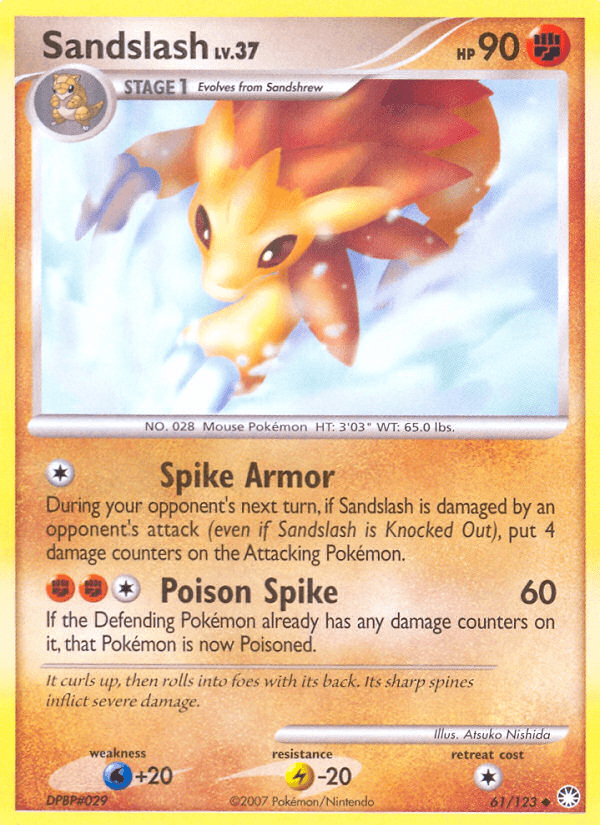 Carta Pokémon Sandslash 61
