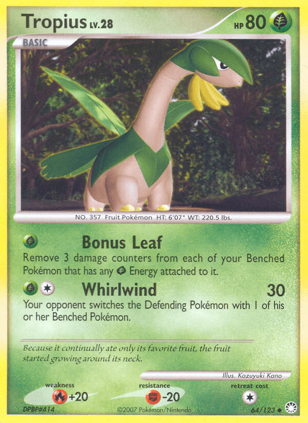 Carta Pokémon Tropius 64