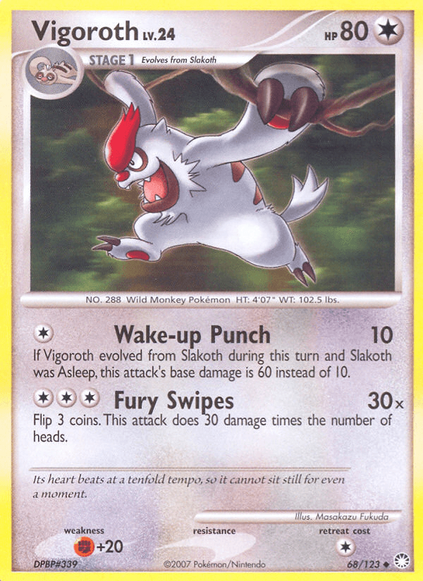 Carta Pokémon Vigoroth 68