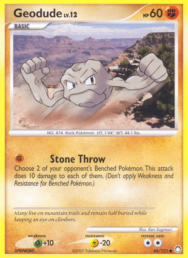 Carta Pokémon Geodude 84