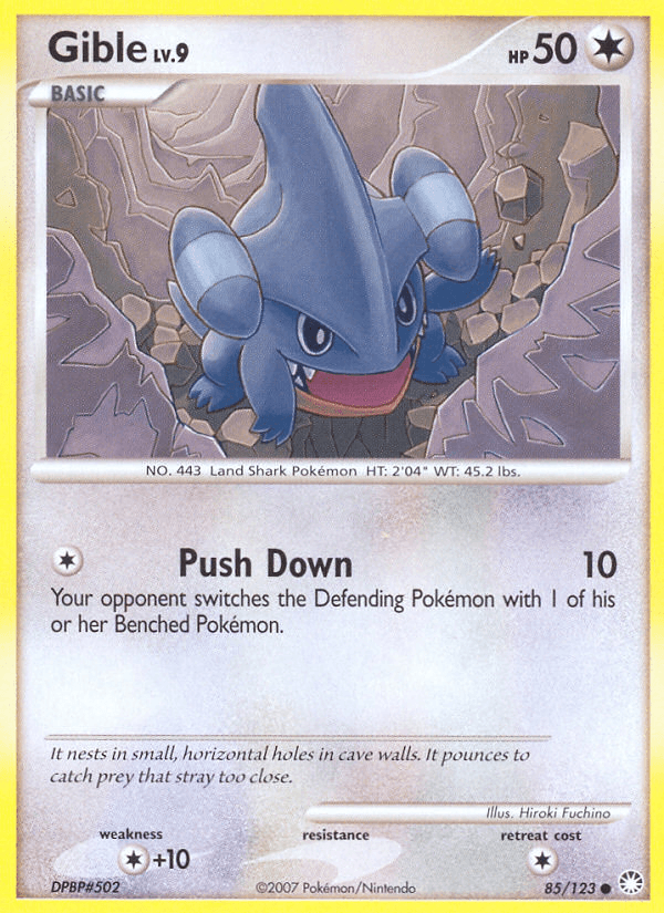 Carta Pokémon Gible 85